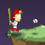 Power Swing - Hit your opponent off the cliff! Use your power swing!